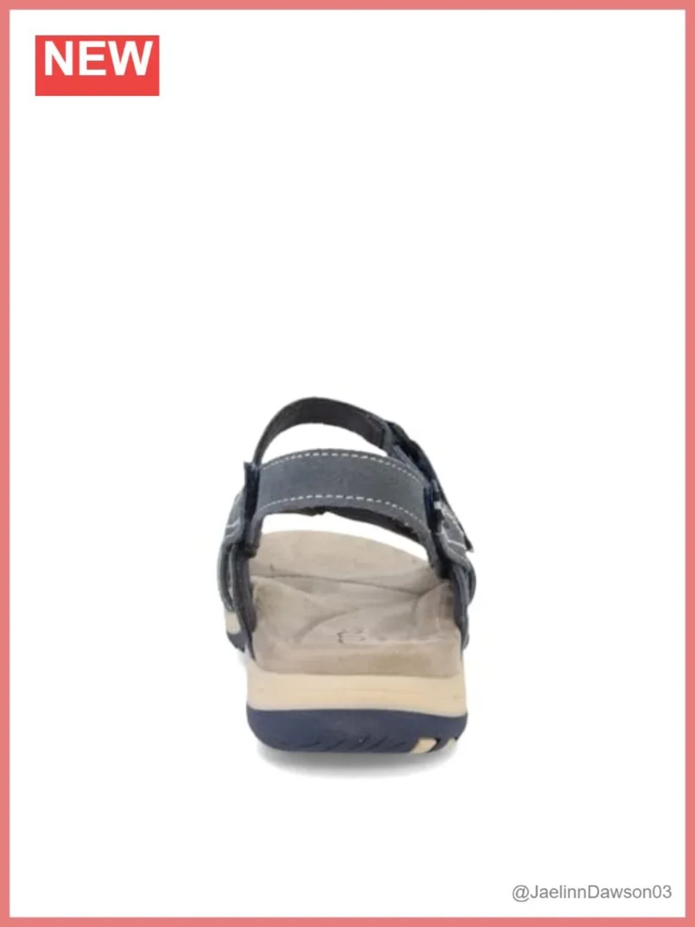 Earth Origins Sophie Women's Leather/Suede Sandals with Hook & Loop Straps,